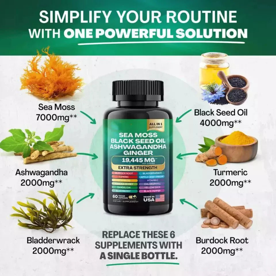 Sea Moss Supplement Capsules
