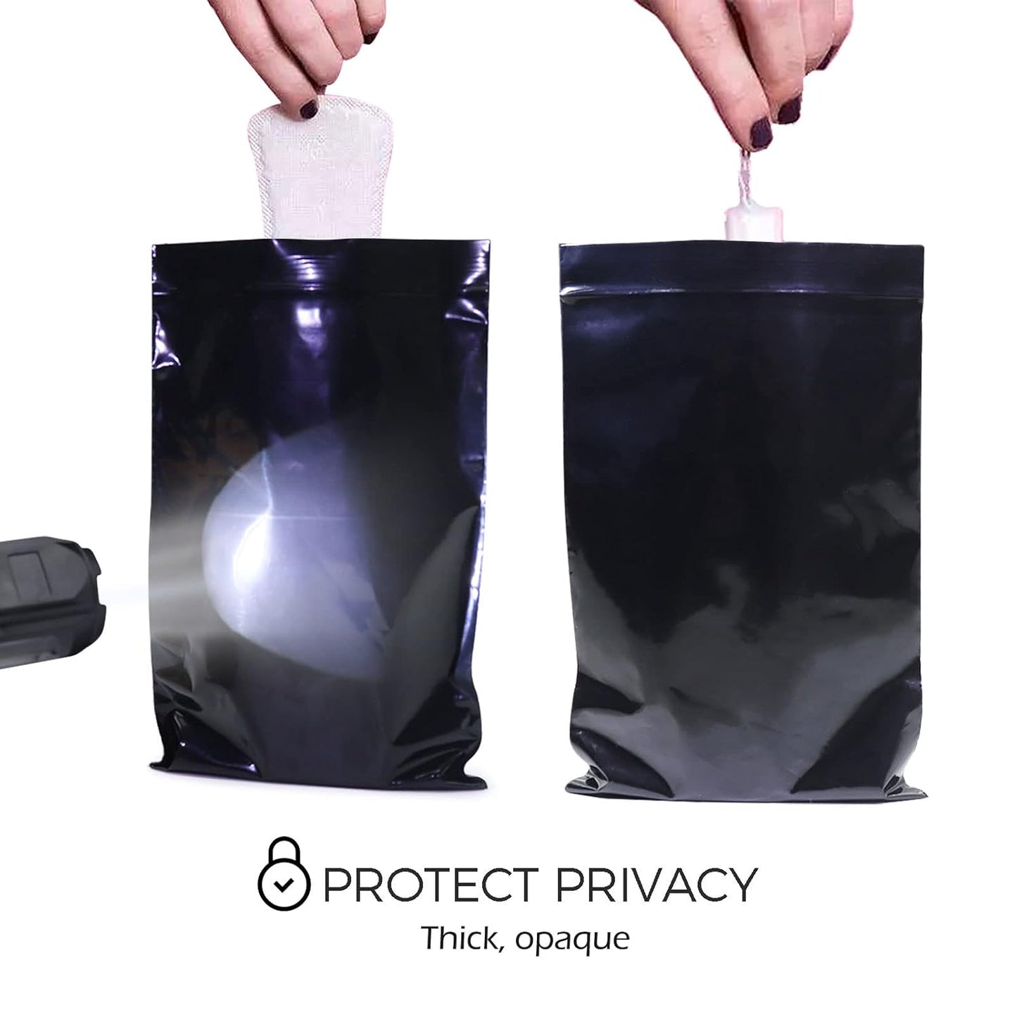 Sadocom Tampon Disposal Bags Feminine Hygiene Disposal Bags Sealable and Prevents Odours Set of 100 Pack